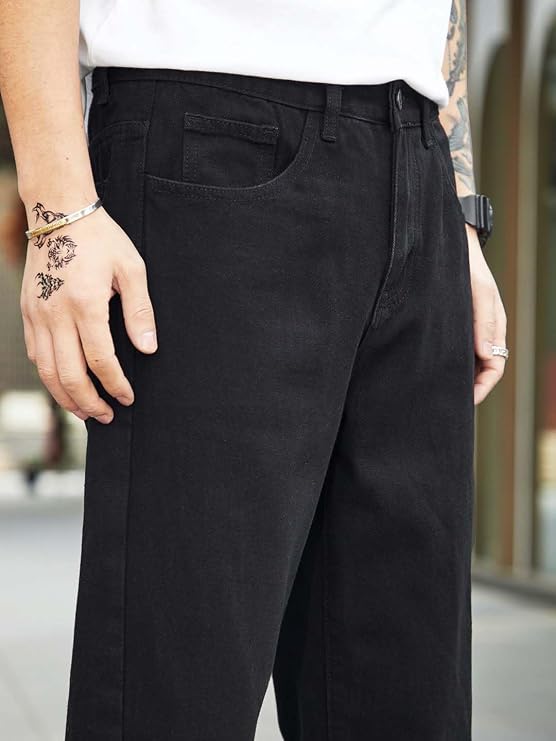 KOTTY Men's Straight Fit Jeans – Premium Stretch Denim for Comfort, Style, and Casual Versatile Wear