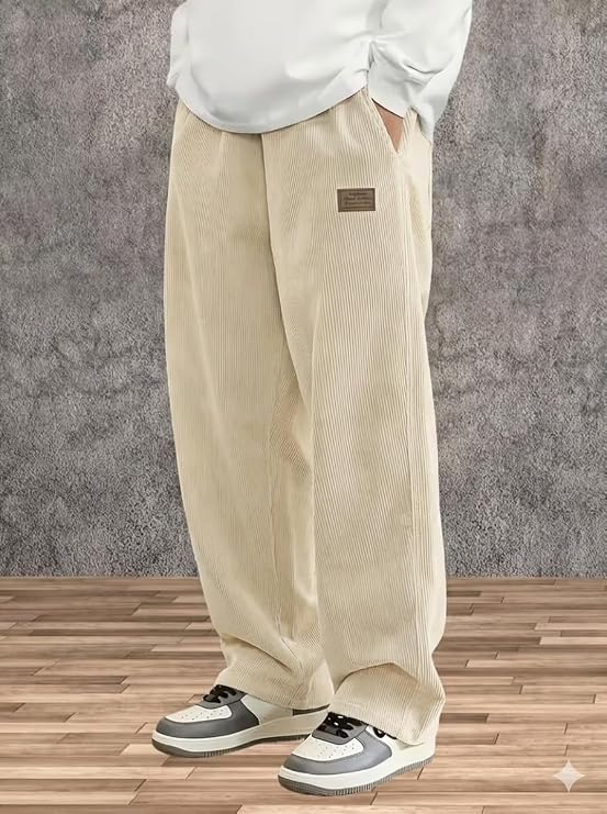ZYRAA HYPE Pant for Men | Relaxed Fit Stretch Waist Trousers for Everyday Wear | Casual Trouser for Man