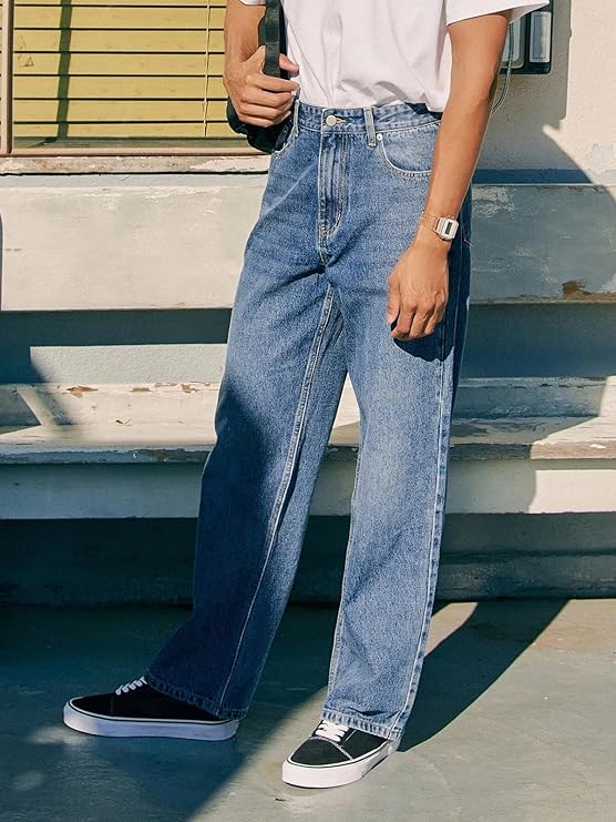 ZYRAA HYPE Men's Relaxed Fit Mid Rise Solid Straight Fit/Skinny Fit/Comfortable and Strechable Stylish Looking Jeans