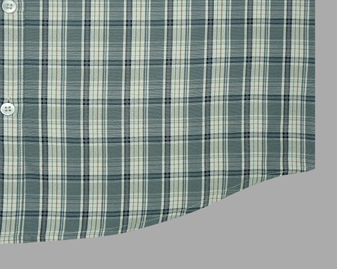 ZYRAA HYPE  Cotton Checkered Half Sleeves Regular Fit Formal Shirt for Men